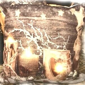 NEW Cushion LED Country Frosted Candles (Cover only)